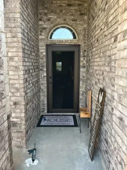 Bronze Centurion double security doors with heavy-duty protective mesh