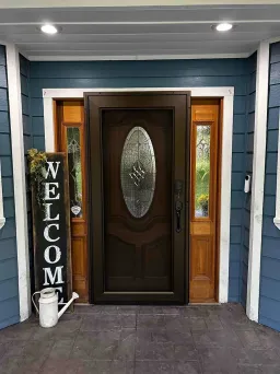Centurion bronze security door created for outward visibility and everyday durability