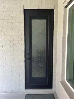Anodized Bronze Security Screen Door