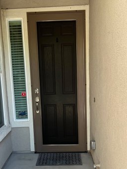 Beige Centurion Security Door Installed