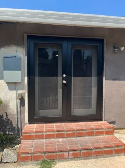 Modern Black Centurion Screen Door