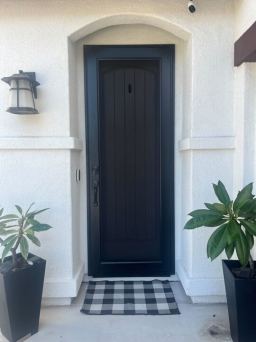 Black Centurion Security Door Installed