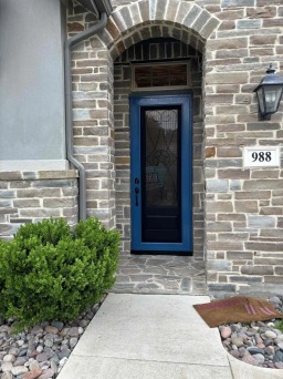 Blue Full View Security Door Install
