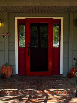 Bold Red Centurion Security Door