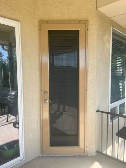 Neutral Desert Sand Full View Security Door