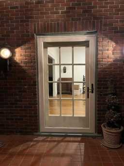 Custom Color Storm Doors Installed in your home