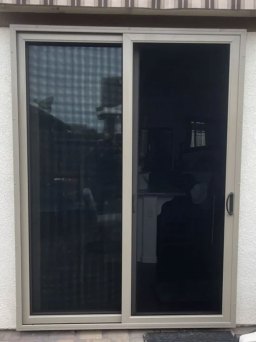 Security Slider in Beige for Patio Entry