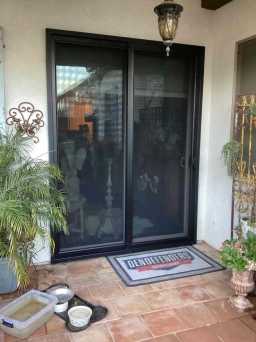 Sliding Security Door Bronze