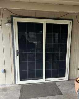 Desert Sand Security Slider Installed