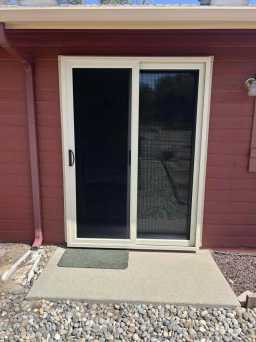 Patio Security Door in Desert Sand Built