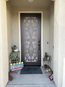 Copper Security Door With Designs
