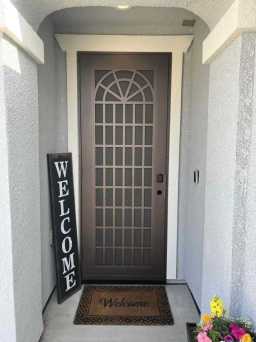 Unique Titan Door With Copper Finish Installed