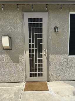 Decorative Titan Security Door in Desert Sand