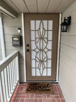 Security Door With Designs in Desert Sand