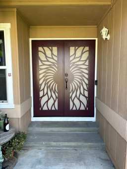 Wineberry Titan Security Door Installed