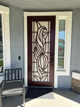 Wineberry Door With Custom Design