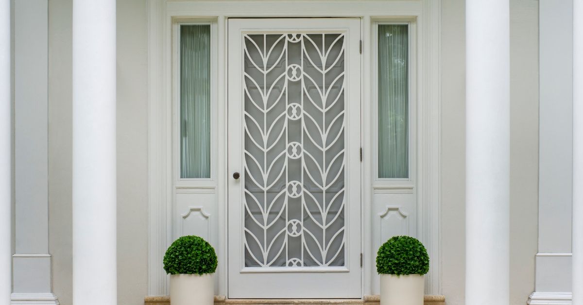 front-door-with-pattern-how-much-do-security-screen-doors-cost